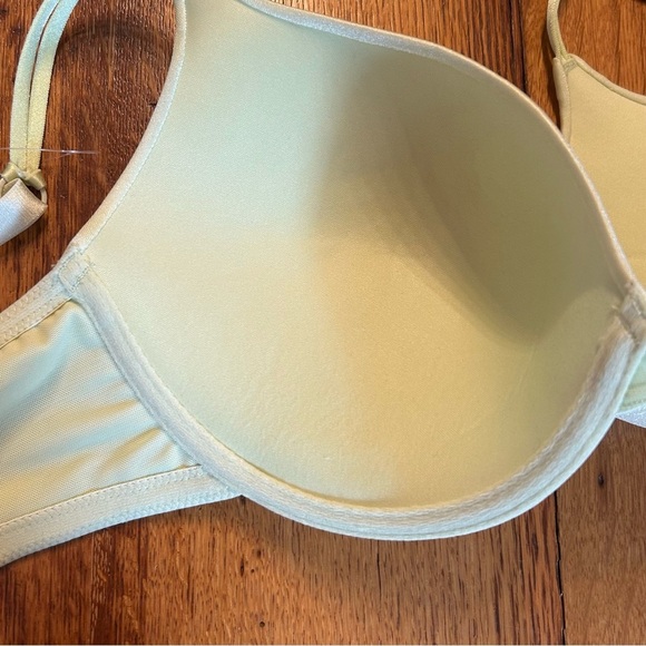 NWT Ambrielle Mystique Plunge Extreme Push Up Bra Women’s SZ 36DD in Celery - Picture 2 of 8